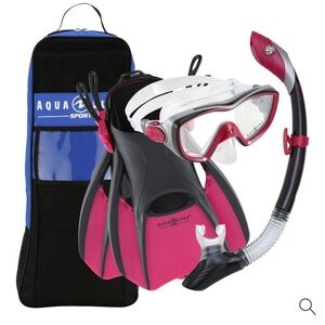 Aqua Lung Pink Snorkel Set